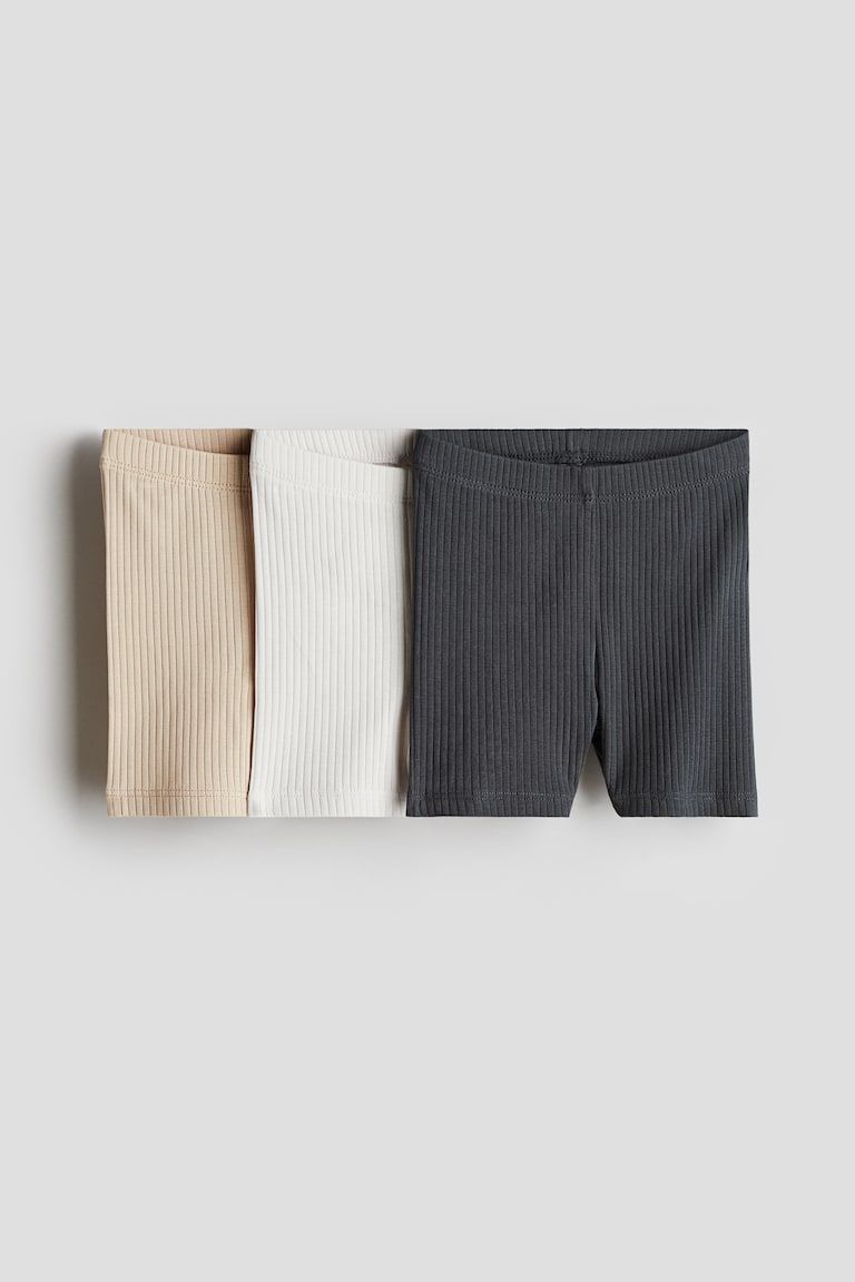 3-pack Ribbed Bike Shorts