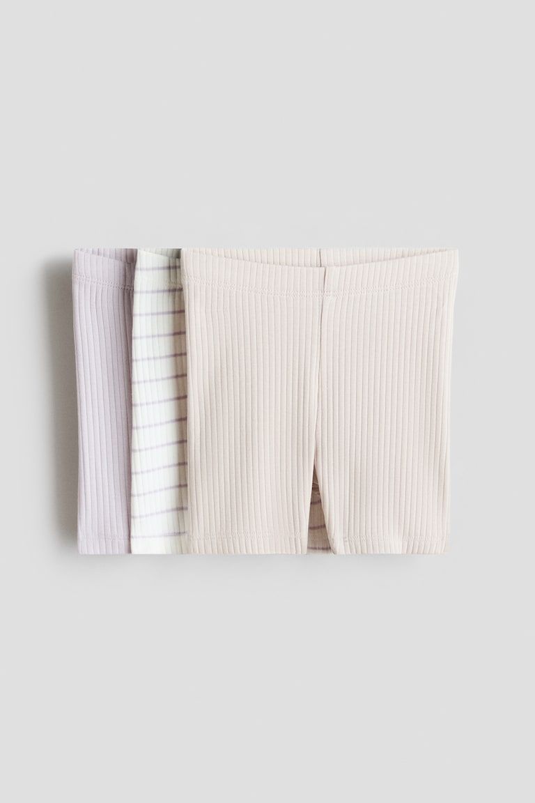 3-pack Ribbed Bike Shorts