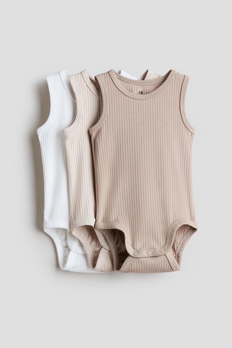 3-pack Sleeveless Bodysuits