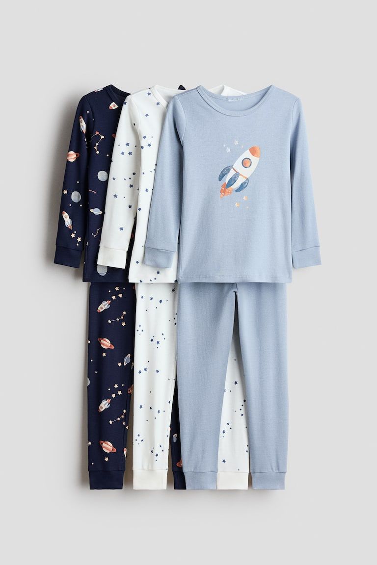 3-pack Snug Fit Printed pyjamas