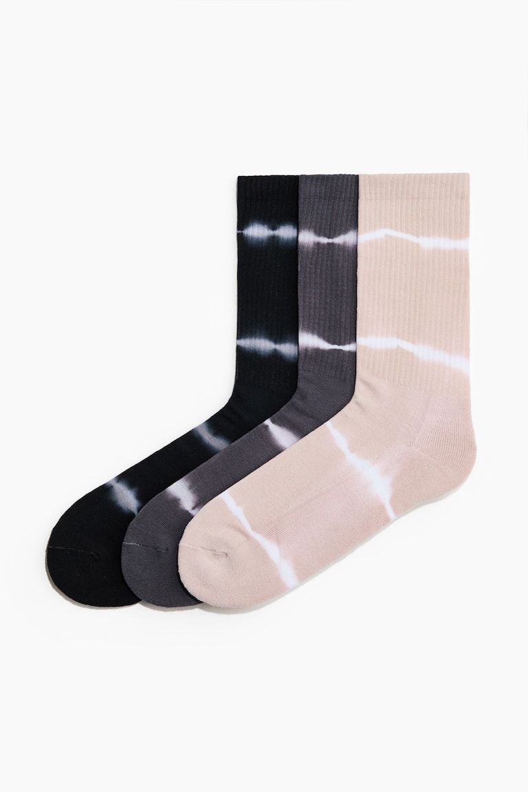 3-Pack Tie-Dye Socks