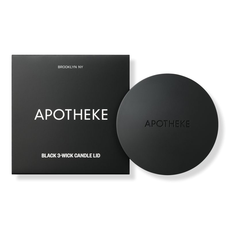 3-Wick Candle Lid - Black 3-Wick Candle Lid