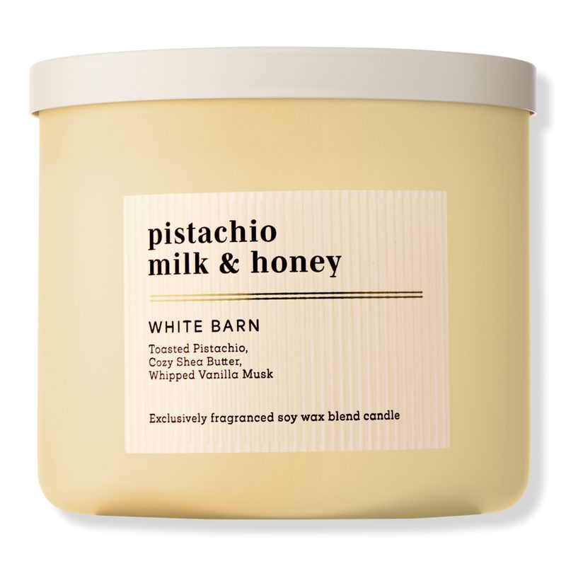 3-Wick Scented Candle - Pistachio Milk & Honey