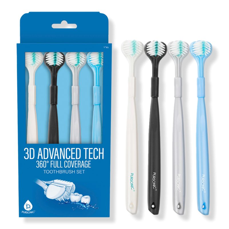 3D Advanced Tech 360° Full Coverage Toothbrush - Blue