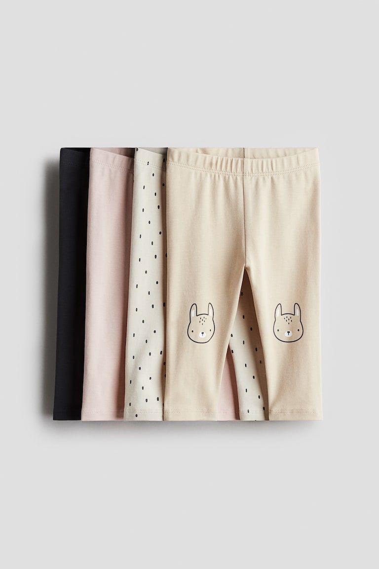 4-pack Cotton Jersey Leggings
