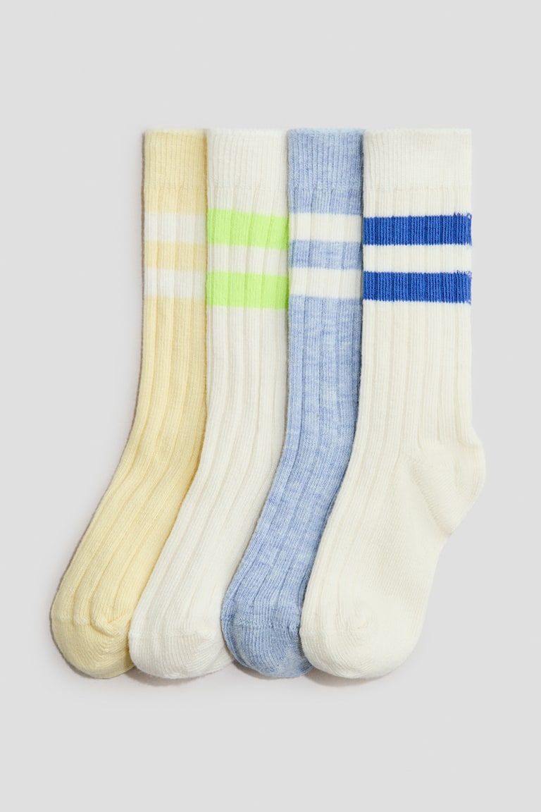 4-Pack Ribbed Socks