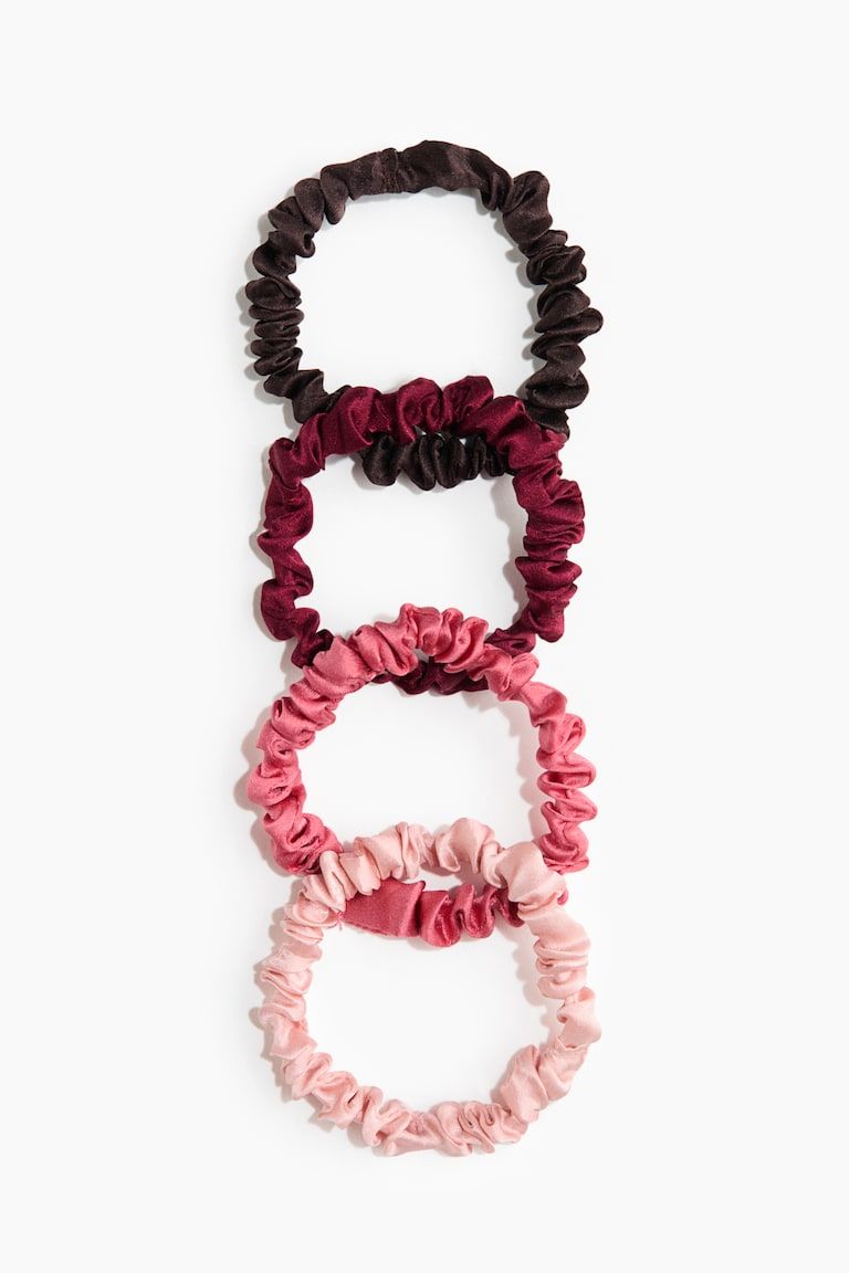 4-pack Silk Scrunchies