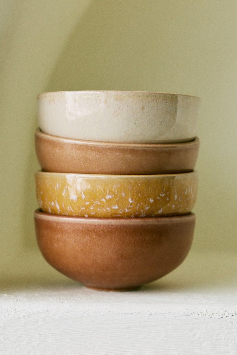 4-Pack Stoneware Bowls