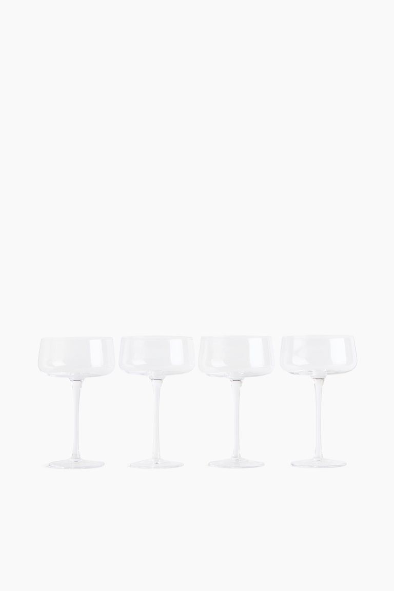 4-Pack Tall Coupe Glasses