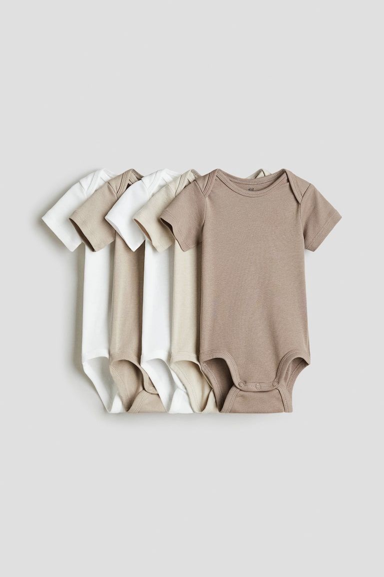 5-pack Cotton Bodysuits