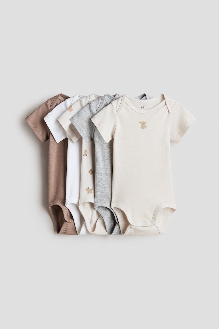5-pack Cotton Bodysuits