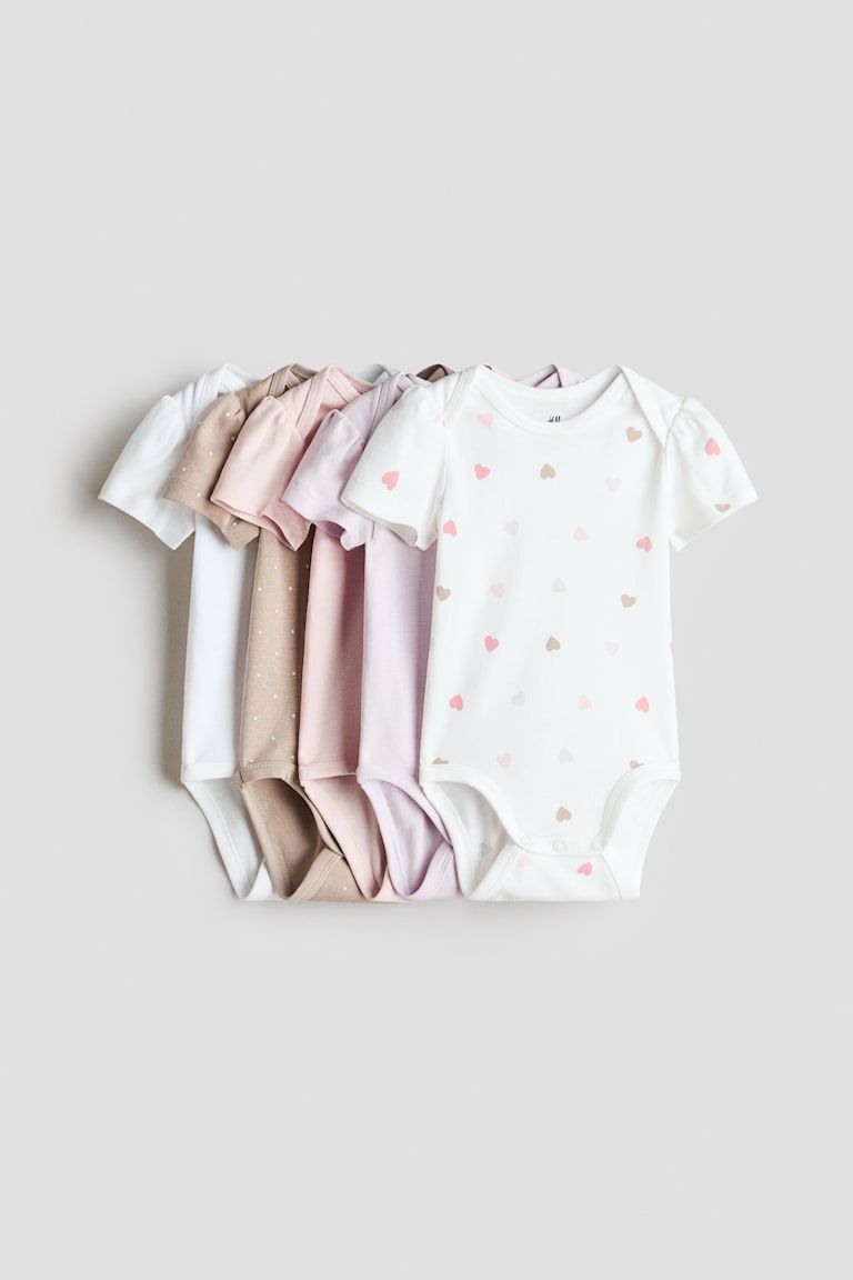 5-pack Cotton Bodysuits