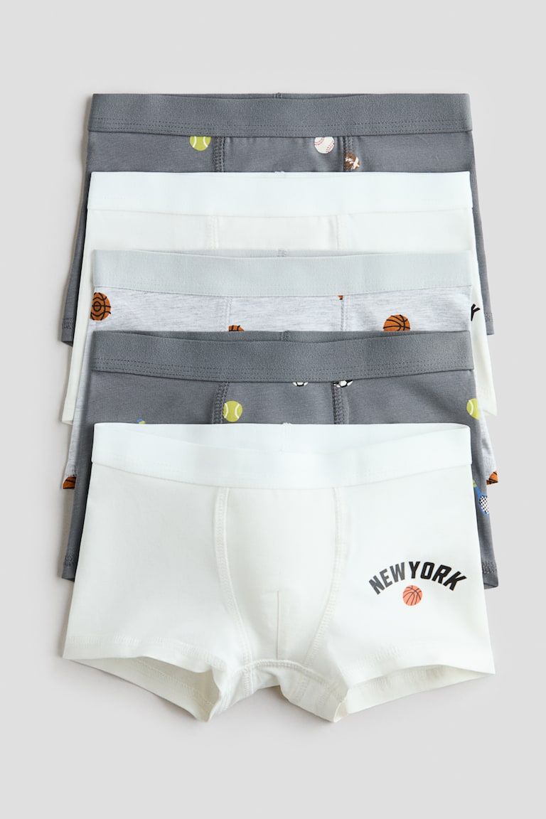 5-pack Cotton Boxer Briefs