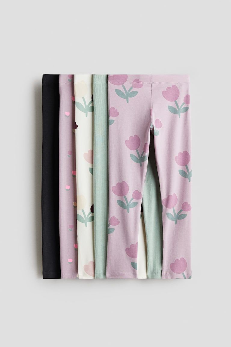 5-Pack Cotton Leggings