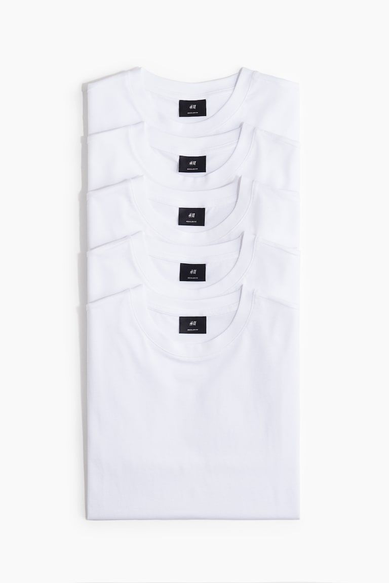 5-pack Regular Fit T-shirts