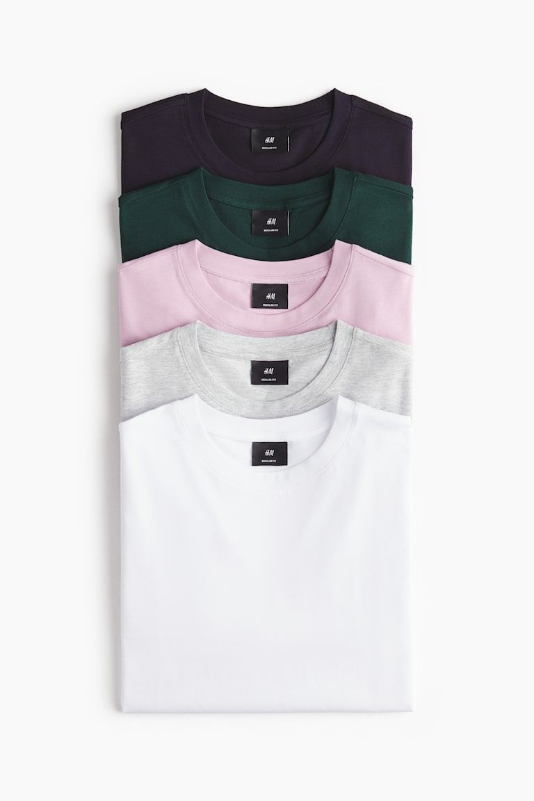 5-pack Regular Fit T-shirts