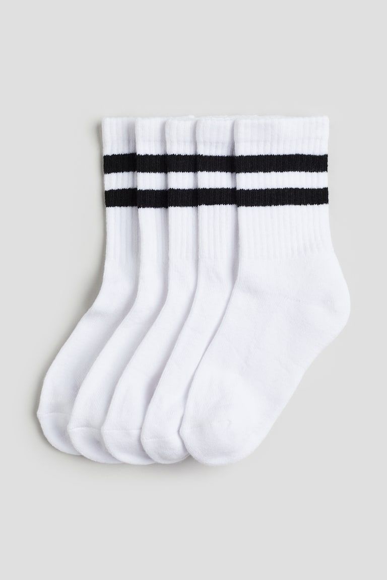 5-pack Ribbed Terry Socks
