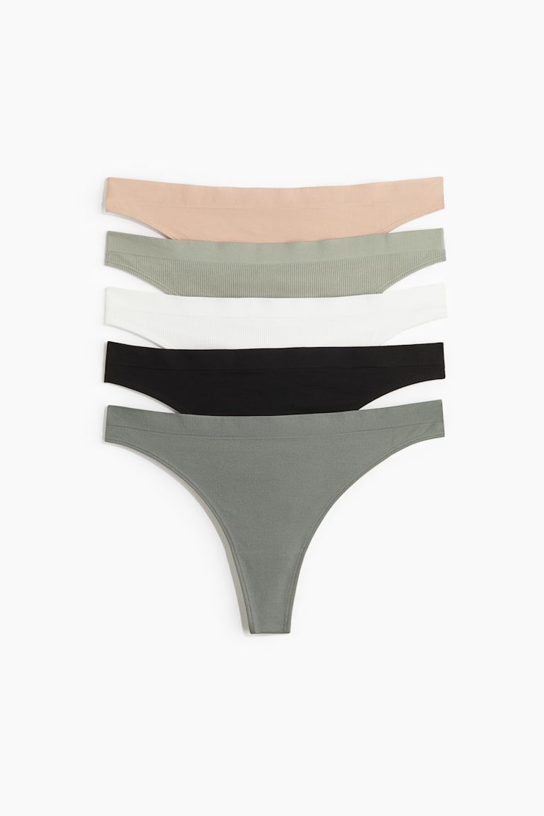 5-Pack Seamless Thong Briefs
