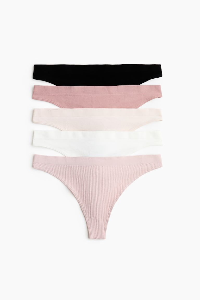 5-Pack Seamless Thong Briefs