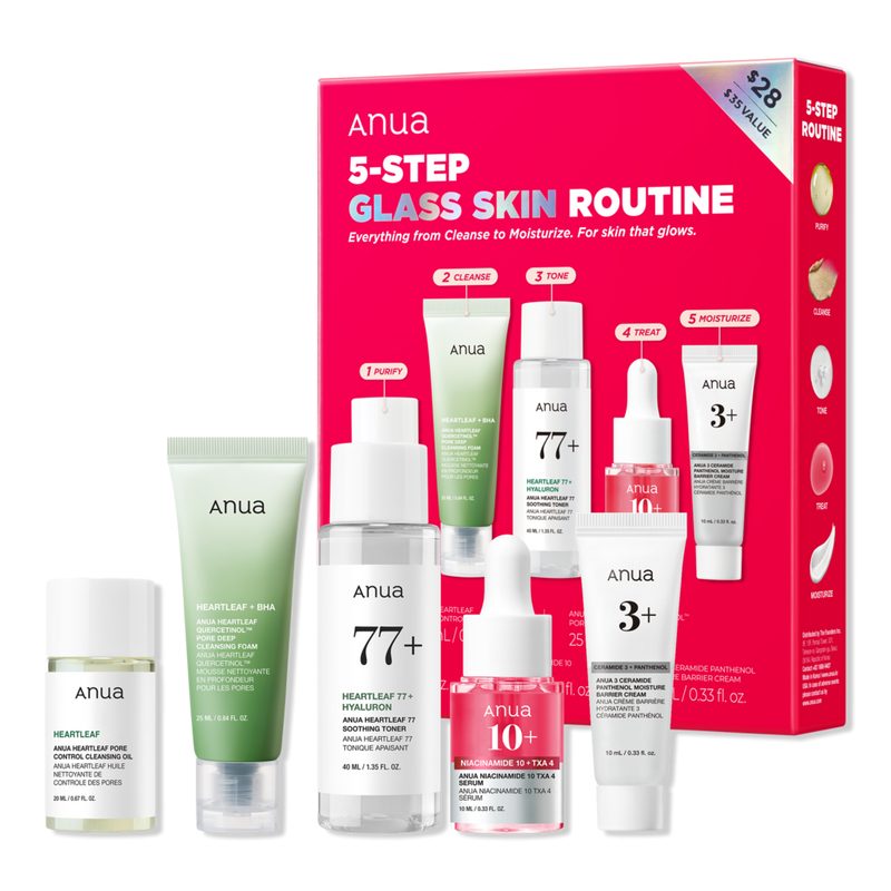 5-Step Glass Skin Routine Set