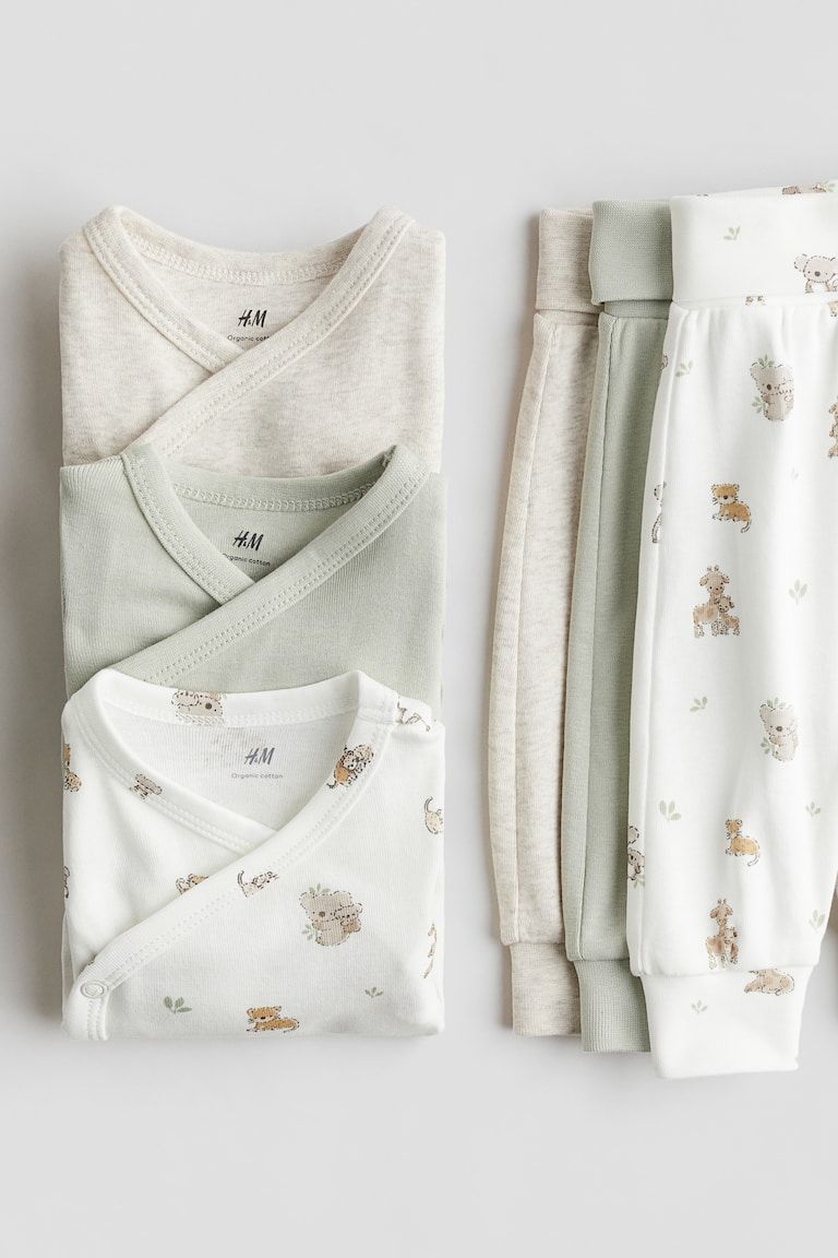 6-piece Bodysuit and Pants Set
