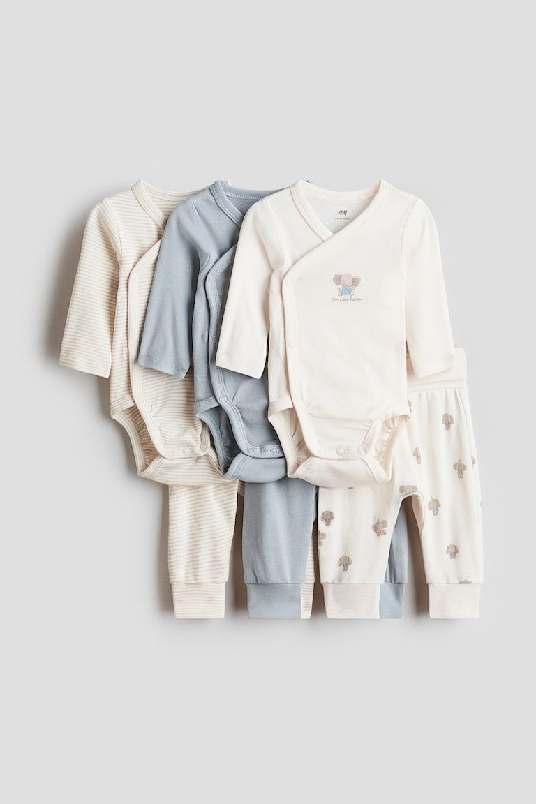 6-piece Bodysuit and Pants Set