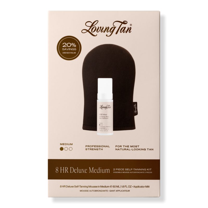 8 HR Deluxe Medium 2 Piece Self-Tanning Kit