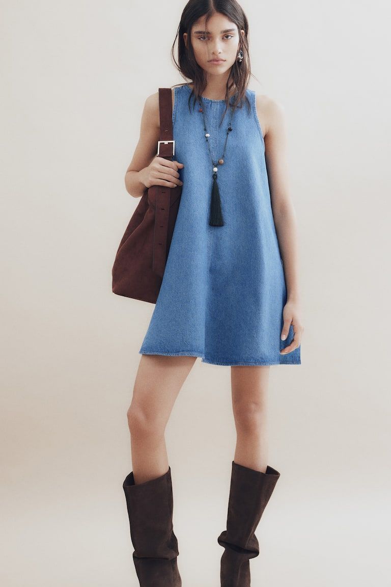 A-Line Denim Dress