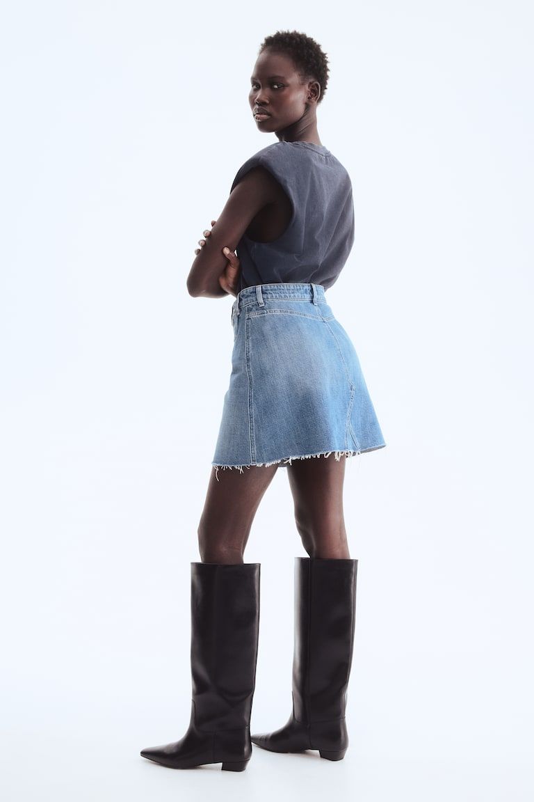 A-Line Denim Skirt
