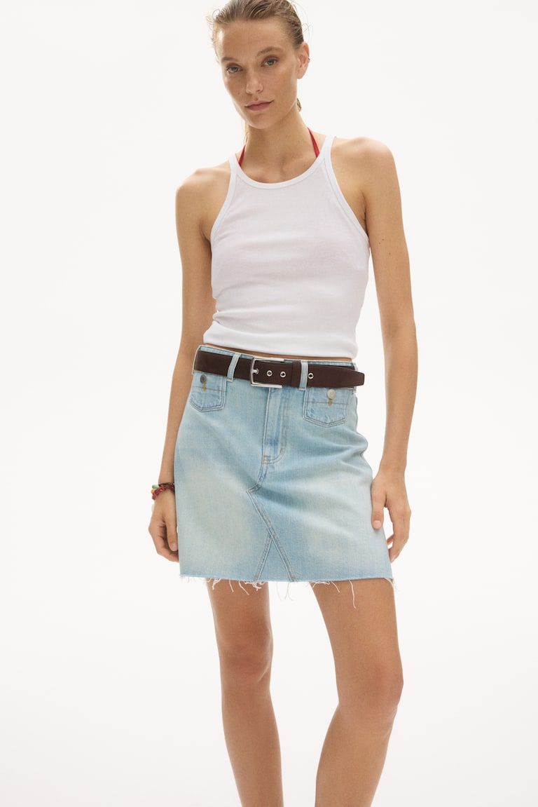 A-Line Denim Skirt