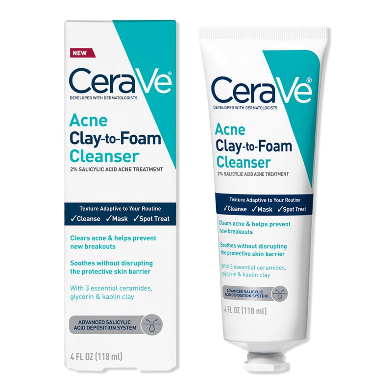Acne Clay-to-Foam Facial Cleanser