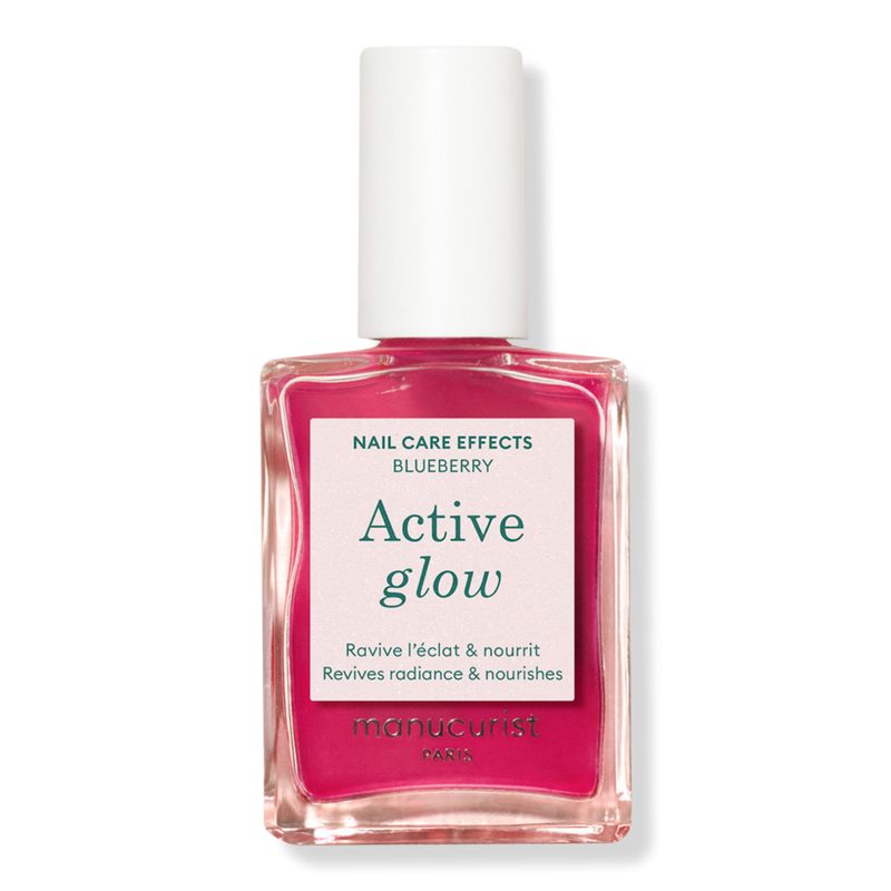 Active Glow Nail Polish for a Gloss finish, Nail Strengthener and Growth - Blueberry