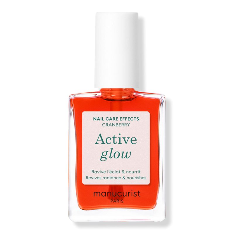Active Glow Nail Polish for a Gloss finish, Nail Strengthener and Growth - Cranberry