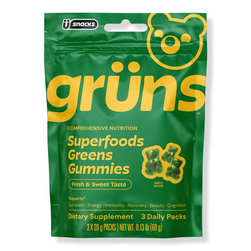 Adults Superfood Greens Multivitamin Gummies - 3 pack