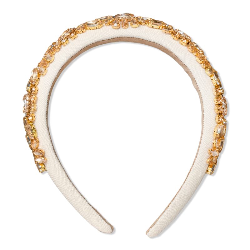 Amber Jewel Floral Headband