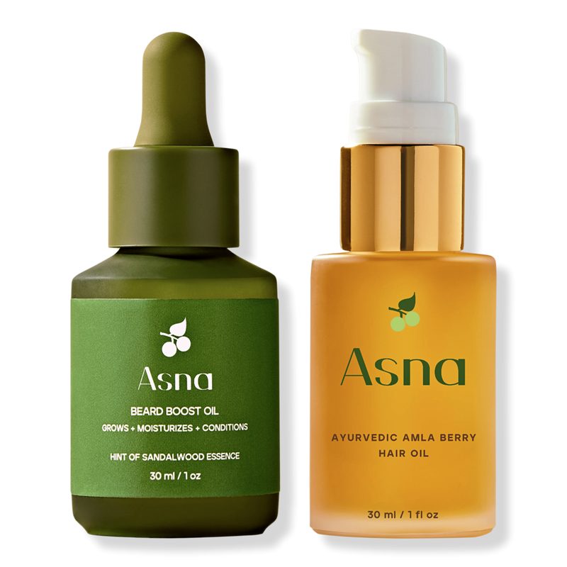 Amla BioVeda Beard Oil + 3-in-1 Hair Oil Growth & Hydration Set