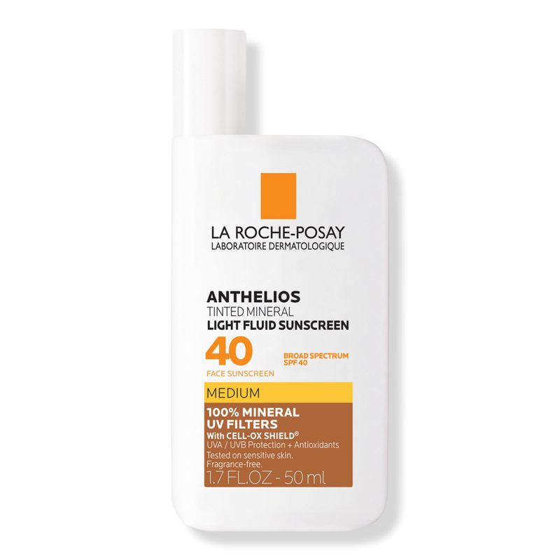 Anthelios Mineral Tinted Fluid Face Sunscreen SPF 40 - Medium