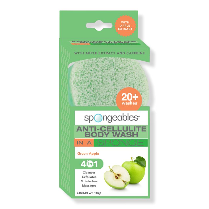 Anti-Cellulite Body Wash In A Sponge - Apple