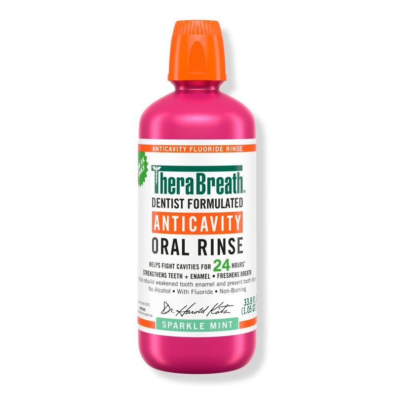 Anticavity Fluoride Oral Rinse Sparkle Mint - 33.8 oz