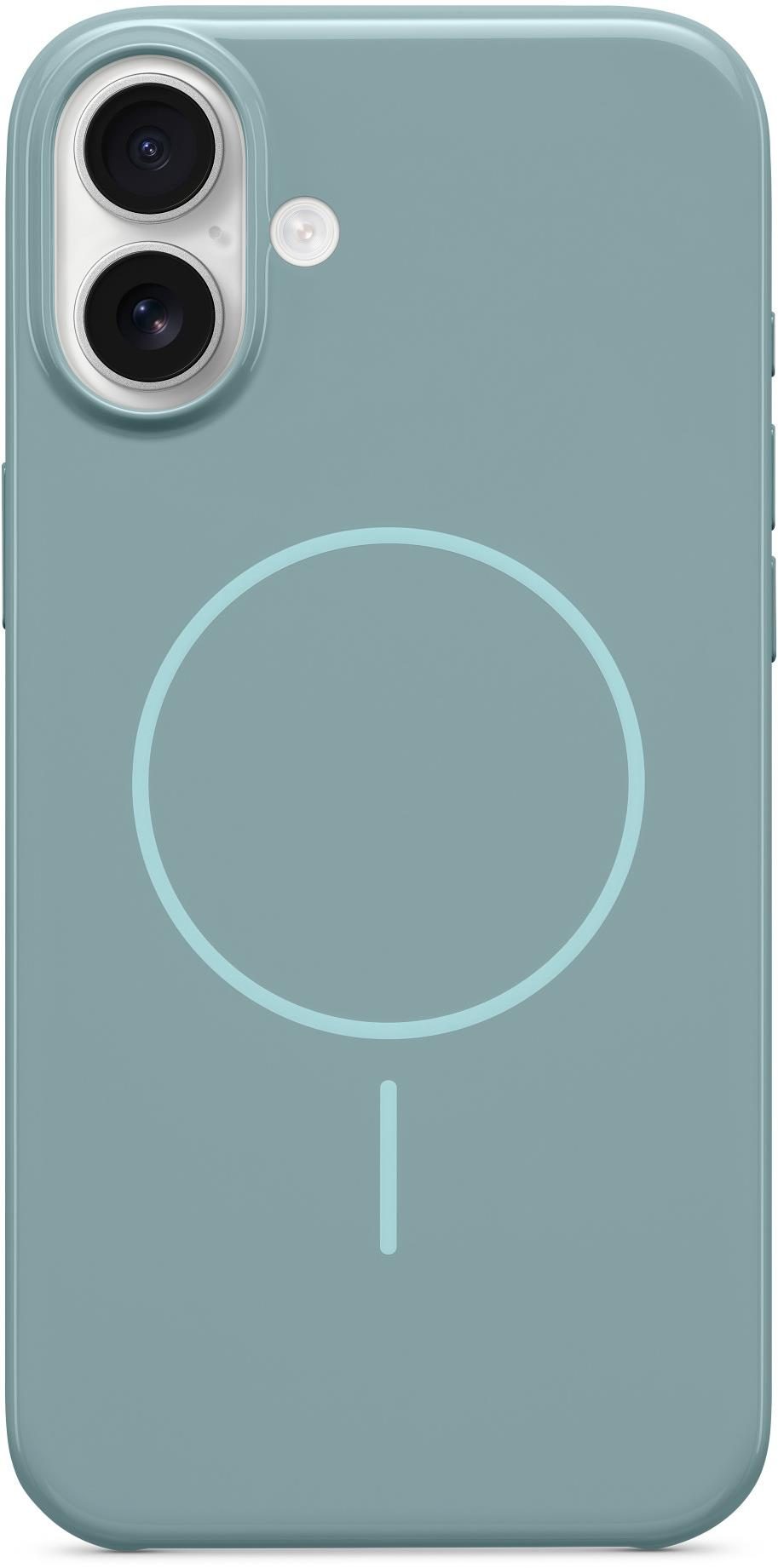 Apple Beats cover with MagSafe on iPhone 16 Plus Surface Blue