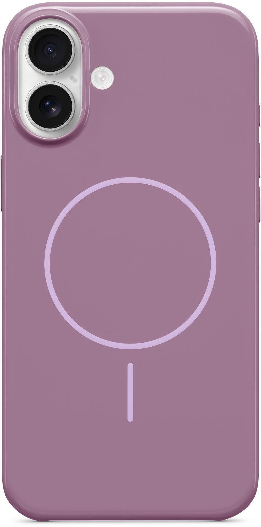 Apple cover Beats with MagSafe on iPhone 16 Plus reddish purple