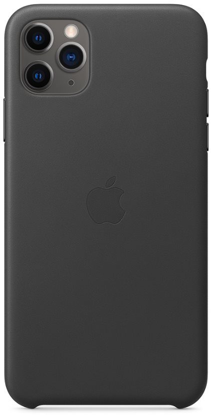 Apple iPhone 11 Pro Max Leather Cover, Black