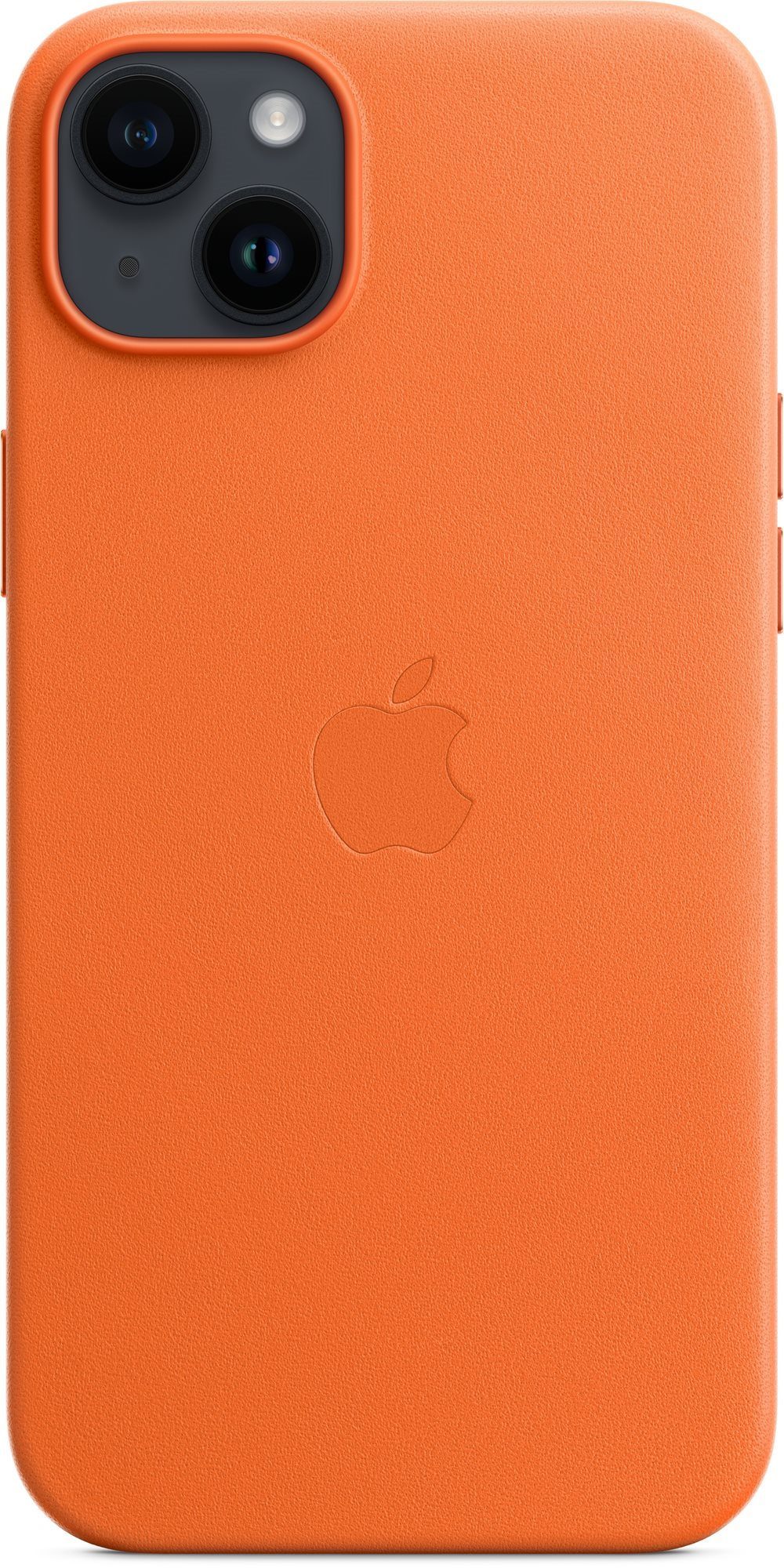 Apple iPhone 14 Plus Leather cover with MagSafe orange