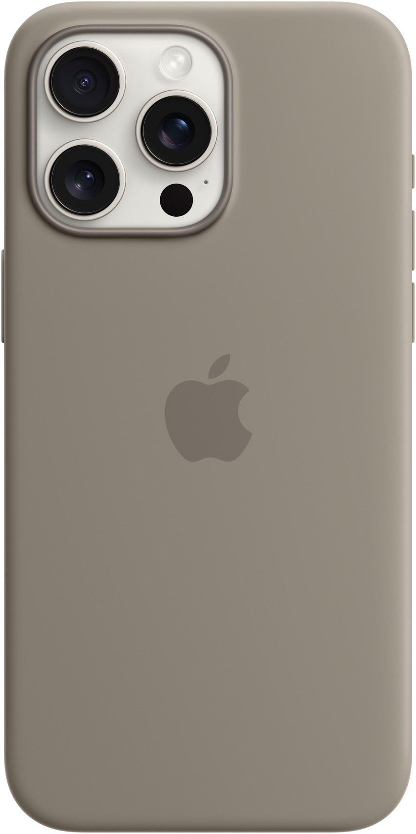 Apple iPhone 15 Pro Max Silicone Cover with MagSafe clay grey