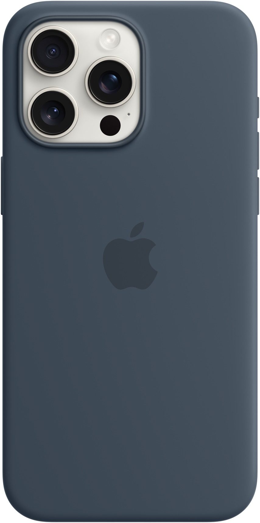 Apple iPhone 15 Pro Max Silicone Cover with MagSafe Storm Blue