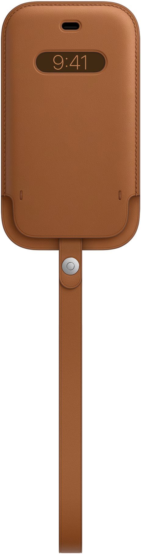 Apple iPhone Mini Leather Sleeve with MagSafe Saddle Brown