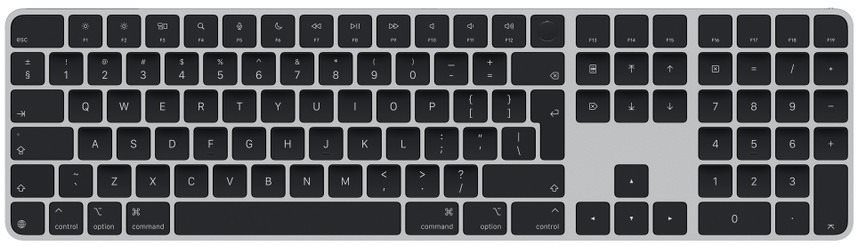 Apple Magic Keyboard 2024 with Touch ID, black keys - US Int.