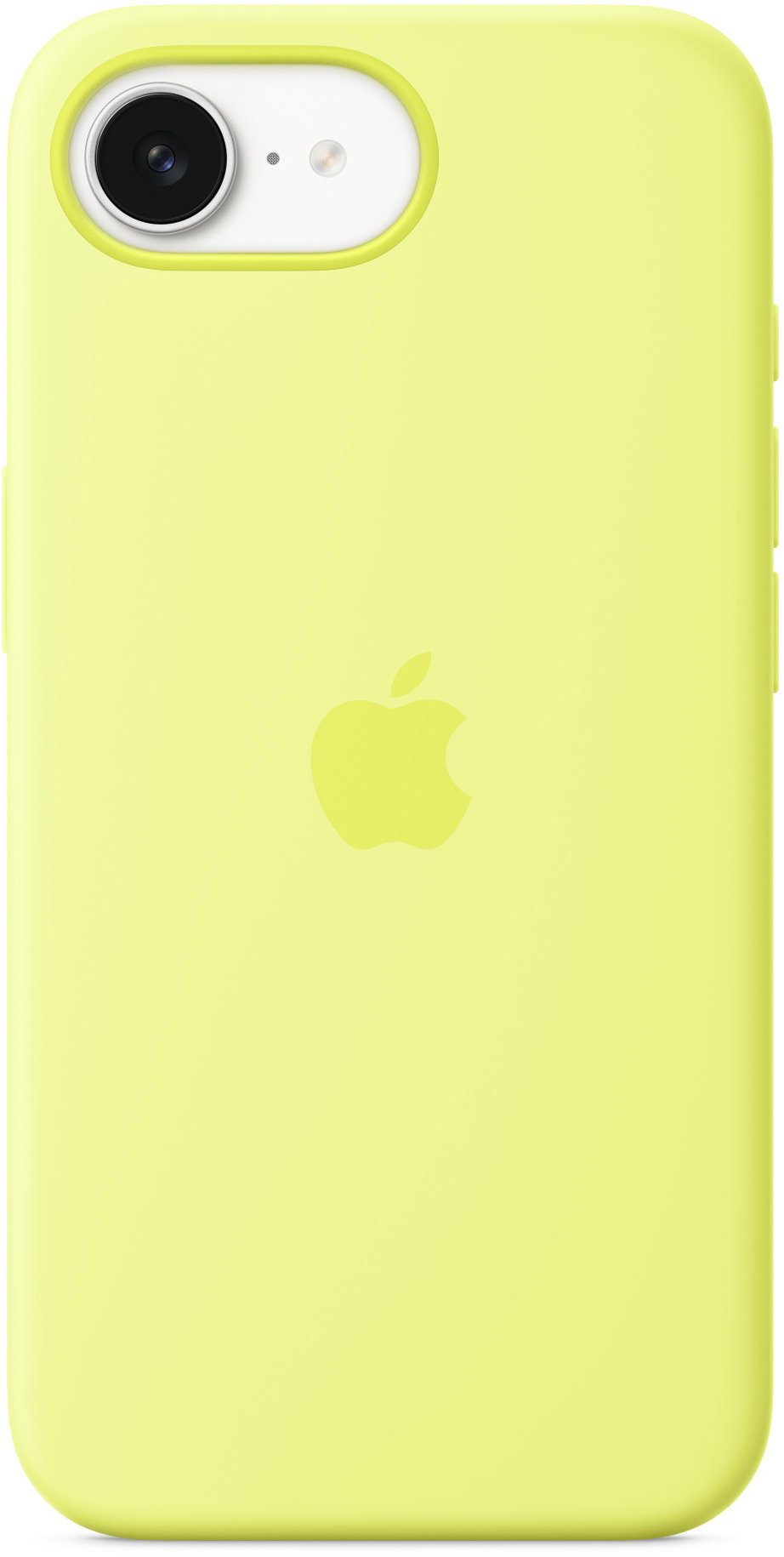 Apple Silicone cover for iPhone 16e neon yellow