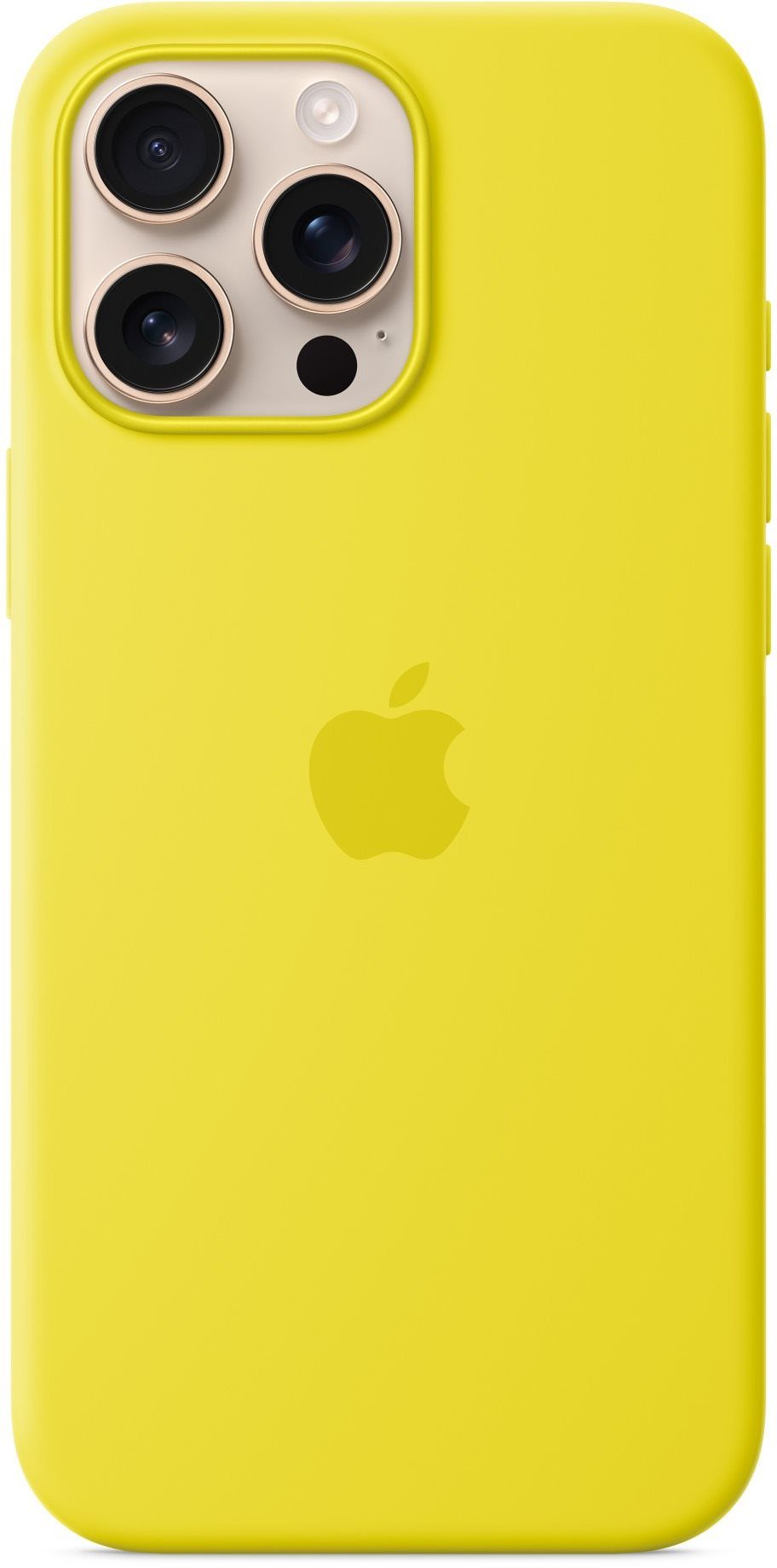 Apple Silicone Cover with MagSafe on iPhone 16 Pro Max caramel yellow