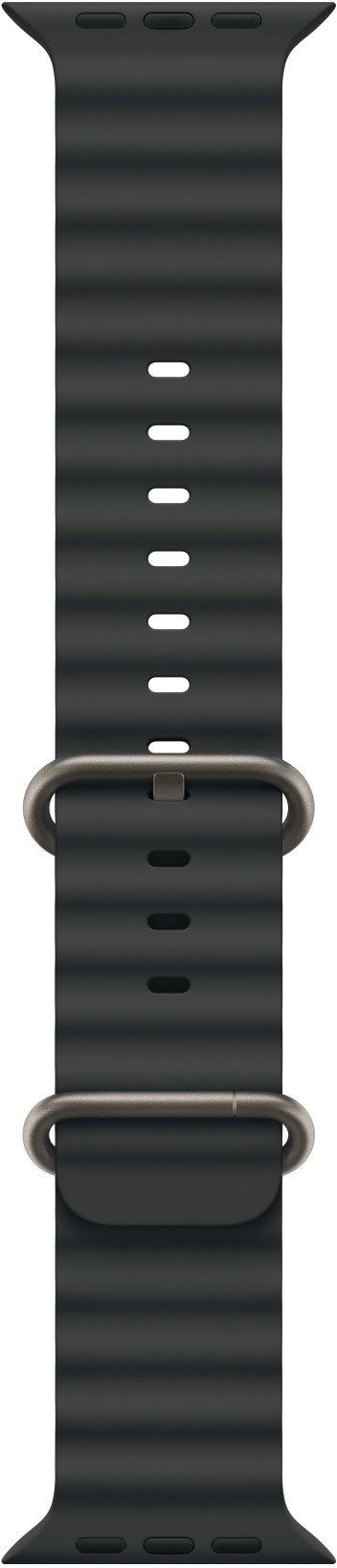 Apple Watch 49mm Black Ocean Band - Natural Titanium Finish